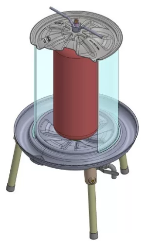 Hidraulikus gyümölcsprés, Speidel metszeti kép
