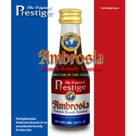 Ambrózia Francia Brandy esszencia – Prestige üveg palackja