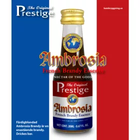Ambrózia Francia Brandy esszencia – Prestige üveg palackja