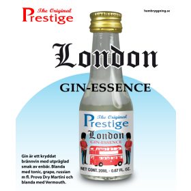 London Gin esszencia – Prestige üveg palackja
