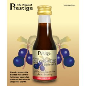 Slivovitz szilva pálinka esszencia palackja