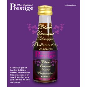 Fekete ribizli brandy esszencia – Prestige üvege