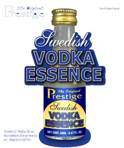 Svéd viking vodka esszencia – Prestige üveg palackja