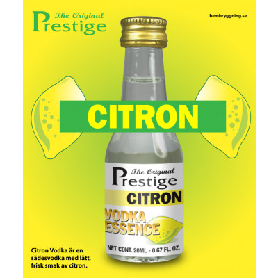 Citrom vodka esszencia – Prestige
