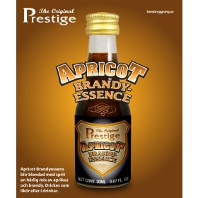 Sárgabarack Brandy esszencia – Prestige üveg palackja