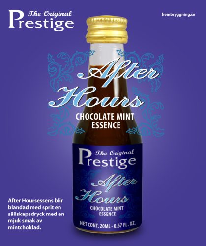 After Hours csokoládés menta esszencia – Prestige üveg flakonja