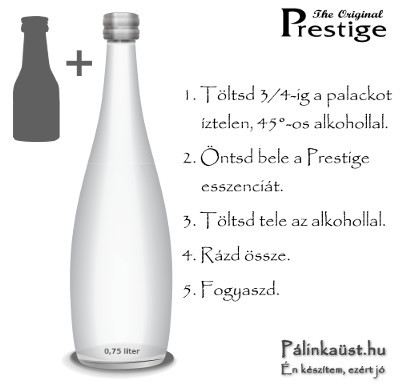 Mogyorókrémlikőr esszencia – Prestige