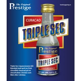 Triple Sec esszencia – Prestige üveg palackja