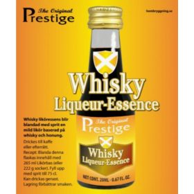 Whisky likőr Prestige esszencia üvegpalack