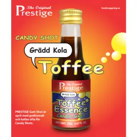 Toffee Caramel Candy Shot esszencia – Prestige üveg palackja