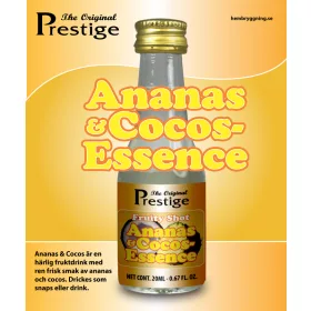 Ananász & kókusz Fruity Shot esszencia üveg palackja