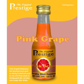 Pink Grapefruit Fruity Shot esszencia – Prestige üveg palackja