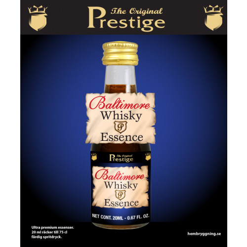 Baltimore Whisky esszencia üveg palackja