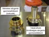 GEKA tömlővéges 3/4"-os sárgaréz gyorscsatlakozó összehasonlító kép a menetes gyorcsatlakozóval