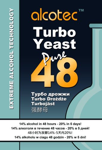 Fajélesztő Alcotec 48 turbó élesztő első oldala