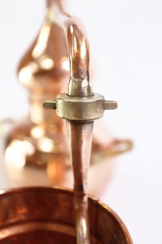 Alembik pálinkafőző hűtő és páracső csavaros csatlakozás