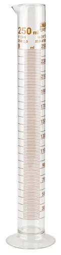 250 ml-es üveg mérőhenger