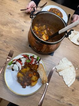 Prémium kézzel kovácsolt vörösréz üst nyílt tűzhöz – lekvárfőzéshez, sajtkészítéshez és hagyományos főzéshez | 5 literes, cinezett