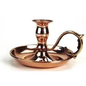 Vörösréz gyertyatartó teljes termékfotó