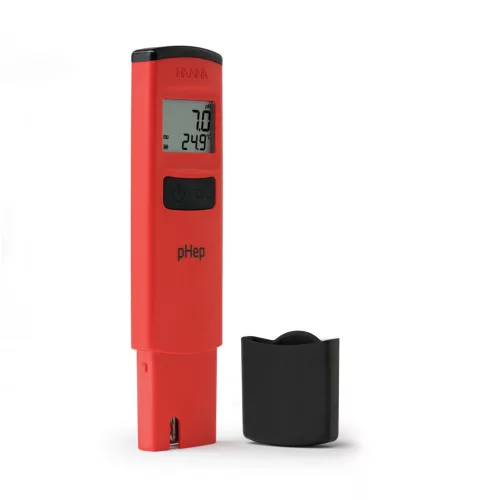 HI98107 pHep® pH teszter és a védőkupakja
