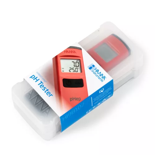 HI98107 pHep® pH teszter eredeti dobozában