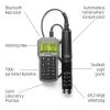 Többparaméteres vízminőségmérő Bluetooth kapcsolattal – Hanna HI98494 EC, TDS, DO, pH, ORP, fajlagos ellenállás, sótartalom, tengervíz-fajsúly, légköri nyomás, hőmérséklet