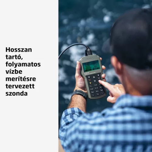 Többparaméteres vízminőségmérő Bluetooth kapcsolattal – Hanna HI98494 EC, TDS, DO, pH, ORP, fajlagos ellenállás, sótartalom, tengervíz-fajsúly, légköri nyomás, hőmérséklet