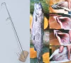 Halfüstölő kampó, hosszú – 3 db-os nemesacél készlet (22 cm)