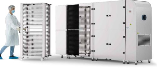 B. Master XL Plus Twin nagyüzemi aszalógép kocsival együtt