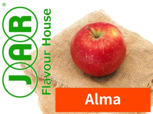 Alma aroma JAR címkéje