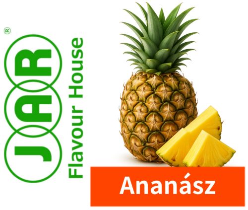 JAR ananász aroma címkéje