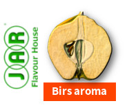 Birs aroma JAR címkéje