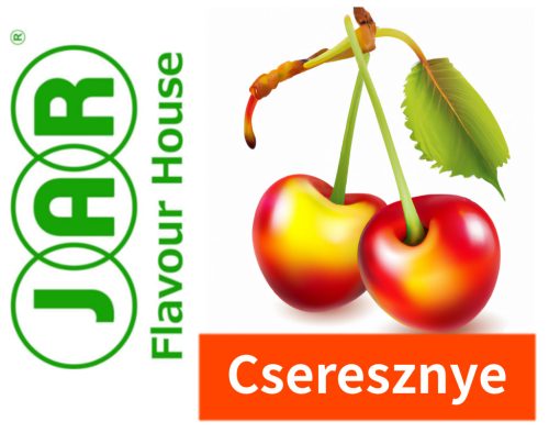 Cseresznye aroma JAR címkéje