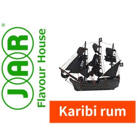 Karibi rum aroma JAR címkéje