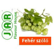 Fehér csemege szőlő aroma JAR címkéje