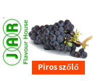 Piros borszőlő aroma JAR címkéje