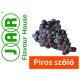 Piros borszőlő aroma JAR címkéje