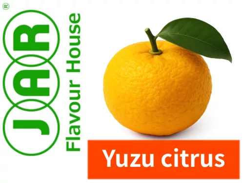 Yuzu citrus aroma címkéje, mely egy JAR aroma
