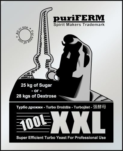 Fajélesztő puriFERM XXL turbó élesztő fémzacskós kiszerelés